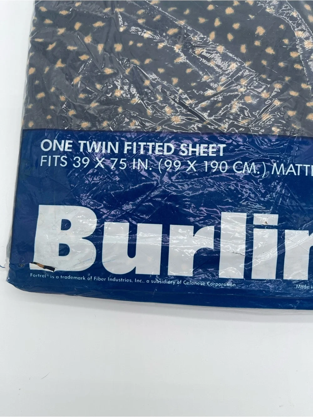 Anne Klein Lion Twin Fitted Sheet – Designer Linens Vintage 1970’s Burlington